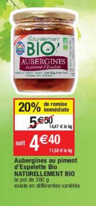 aubergines au piment d'Espelette bio naturellement bio