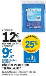 bâche de protection "beaux jours"