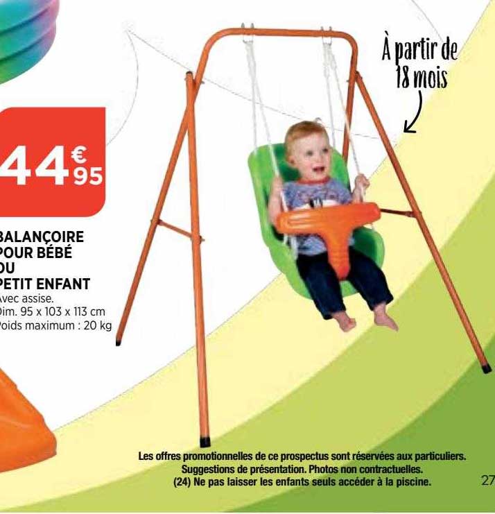 balançoire pour bébé ou petit enfant