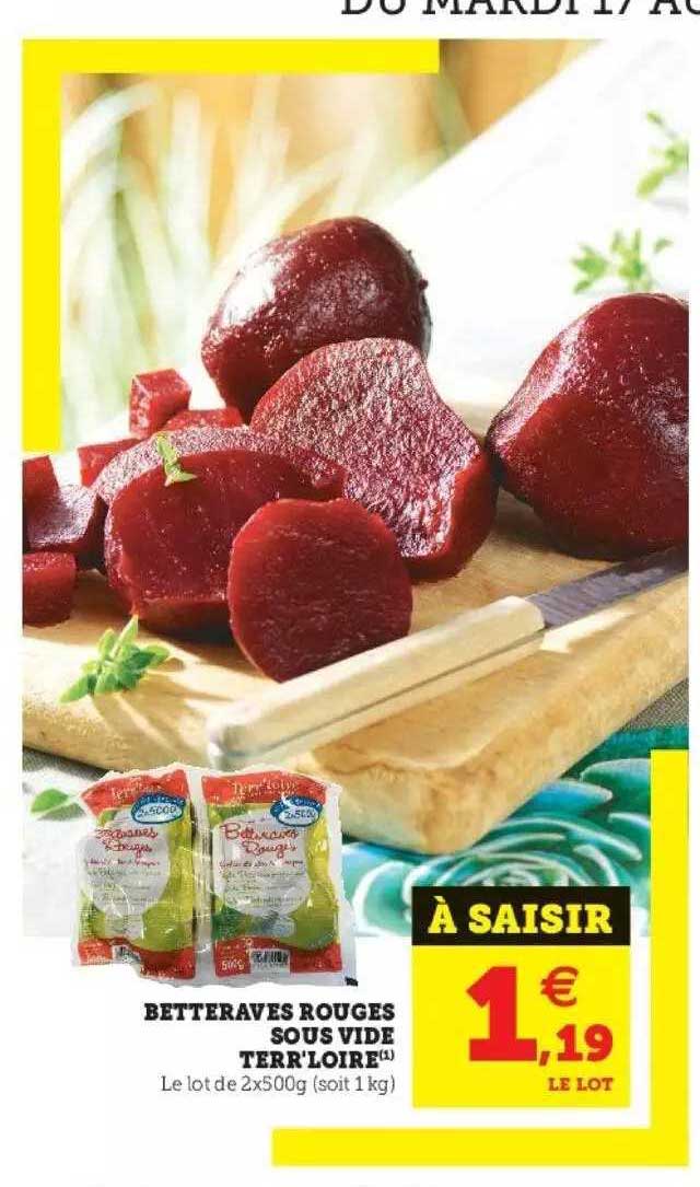 betteraves rouges sous vide terr'loire