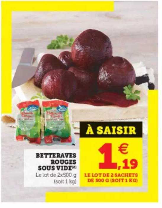 betteraves rouges sous vide