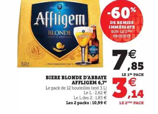 Bière Blonde D'abbaye Affligem 6,7°