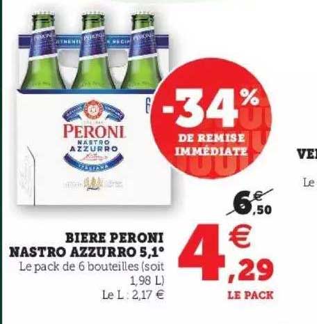 bière peroni nastro azzurro 5,1°