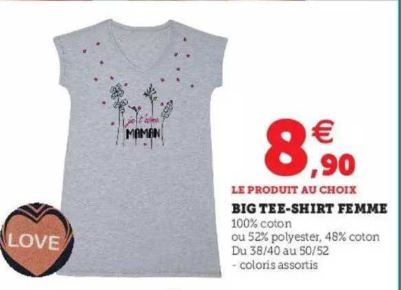 big tee-shirt femme