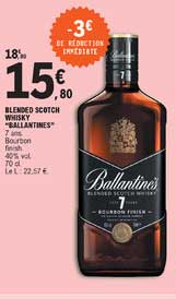 blended scotch whisky "ballantines"