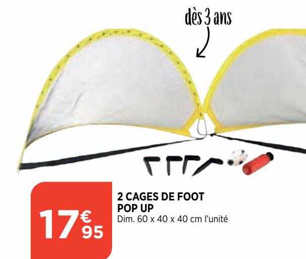cages de foot pop up