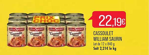 cassoulet william saurin