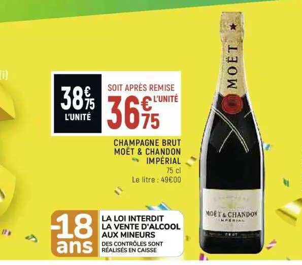 champagne brut moët & chandon impérial
