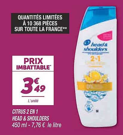 citrus 2 en 1 head & shoulders