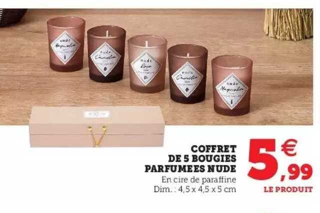 Coffret De 5 Bougies Parfumées Nude