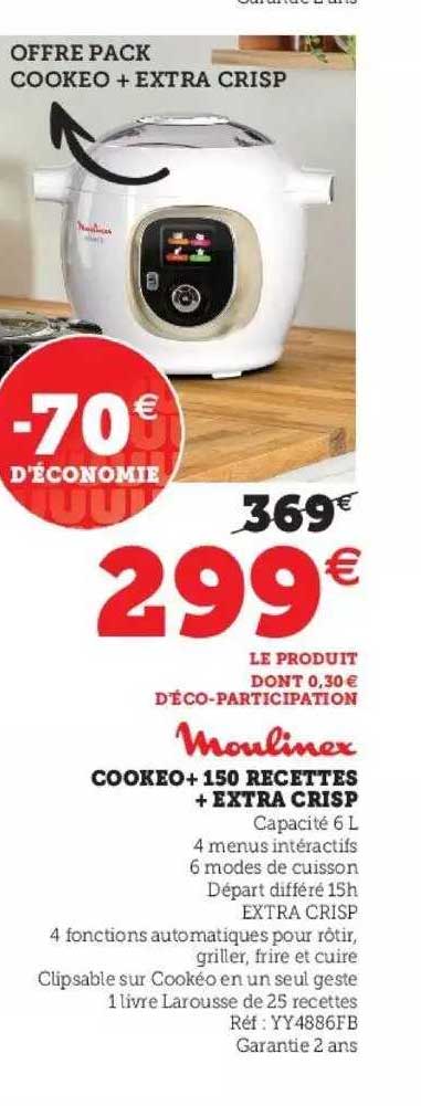 Cookeo + 150 Recettes + Extra Crisp