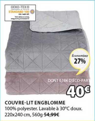 couvre-lit engblomme