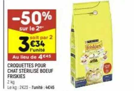 Croquettes Pour Chat Stérilisé Boeuf Friskies