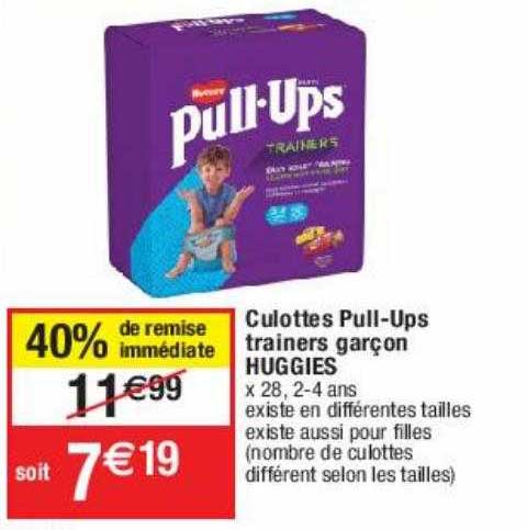 culottes pull-ups trainers garçon huggies