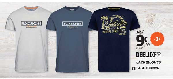 deeluxe74 jack jones tee-shirt homme