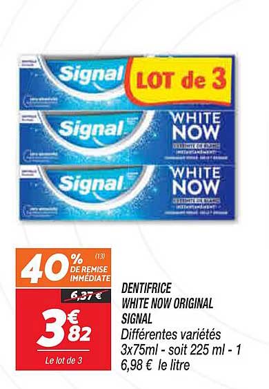 Dentifrice White Now Original Signal