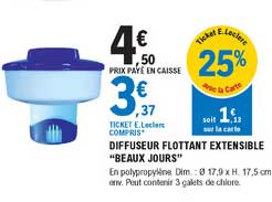 diffuseur flottant extensible "beaux jours"