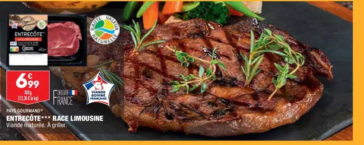 Entrecôte*** Race Limousine Pays Gourmand