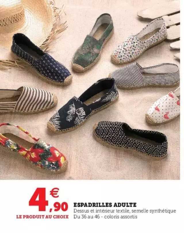 espadrilles adulte
