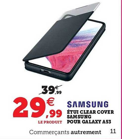 étui clear cover samsung pour galaxy a53