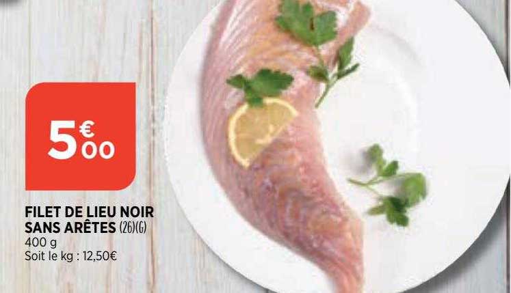 filet de lieu noir sans arêtes