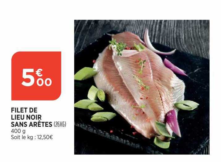 filet de lieu noir sans arêtes