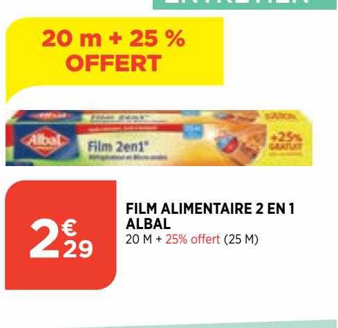 Film Alimentaire 2en1 Albal