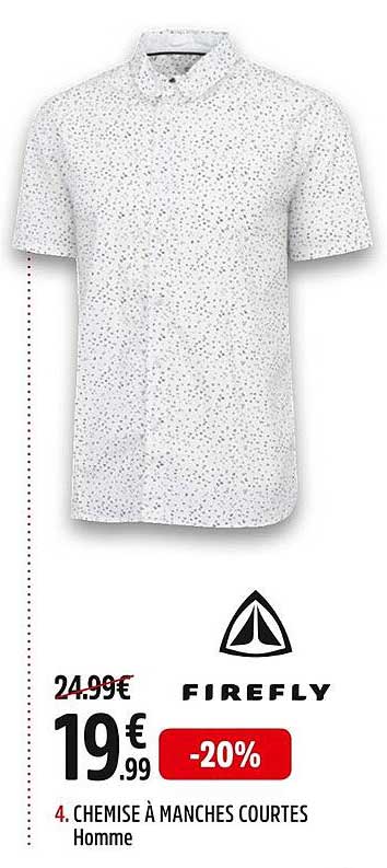 Firefly Chemise à Manches Courtes Homme