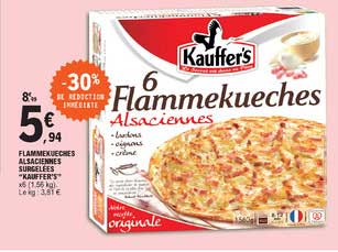 Flammekueches Alsaciennes Surgelées "kauffer's"