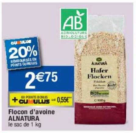 flocon d'avoine alnatura