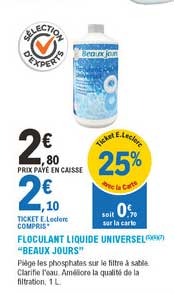 Floculant Liquide Universel "beaux Jours"