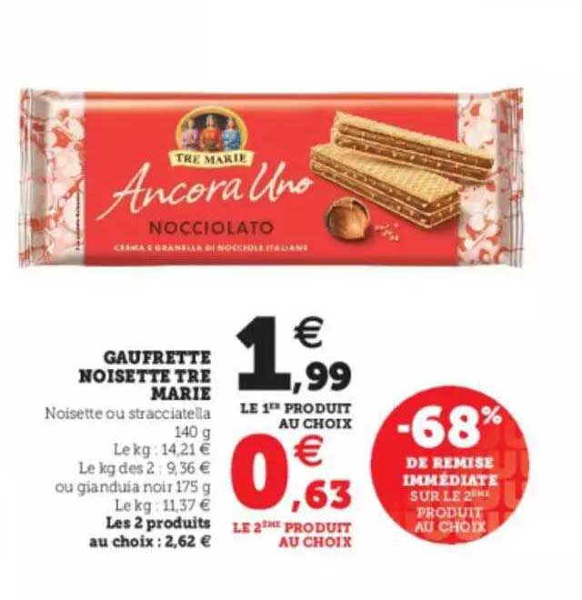 Gaufrette Noisette Tre Marie