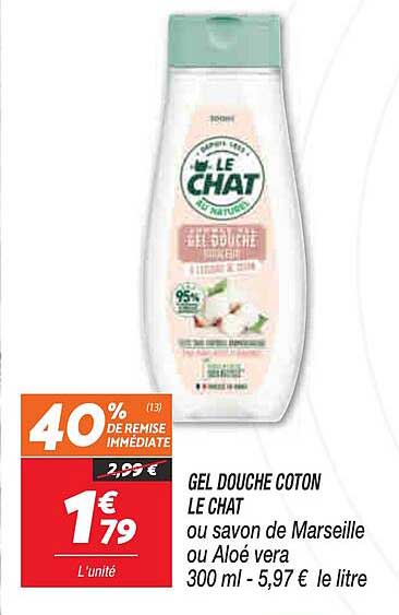 Gel Douche Coton Le Chat
