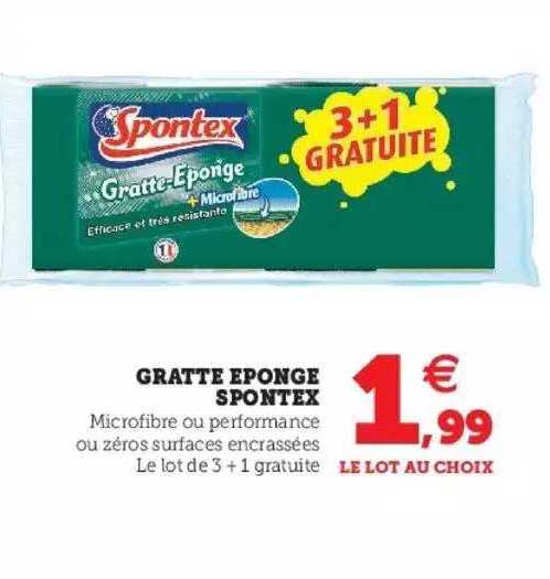 gratte éponge spontex