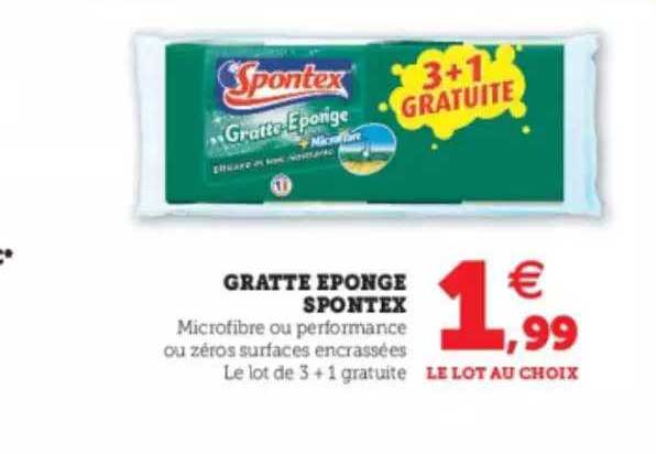 gratte éponge spontex