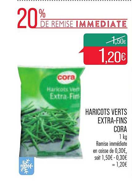 haricots verts extra-fins cora