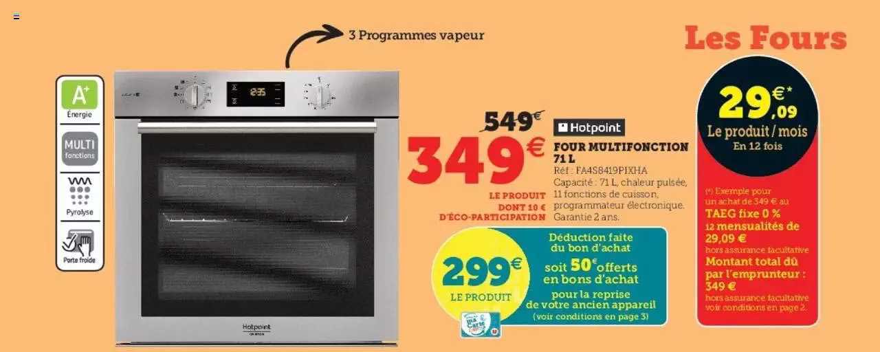 Hotpoint Four Multifonction 71l