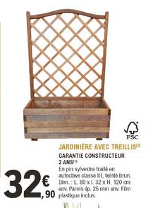Jardinière Avec Treillis