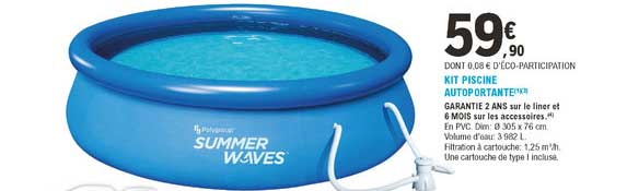 kit piscine autoportante summer waves