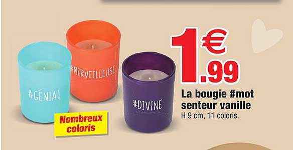la bougie #mot senteur vanille