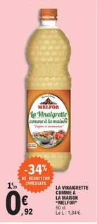 la vinagrette comme à la maison "melfor" -34% de réduction immédiate