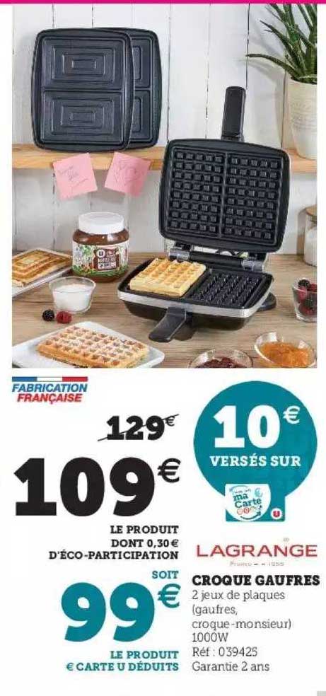 Lagrange Croque Gaufres