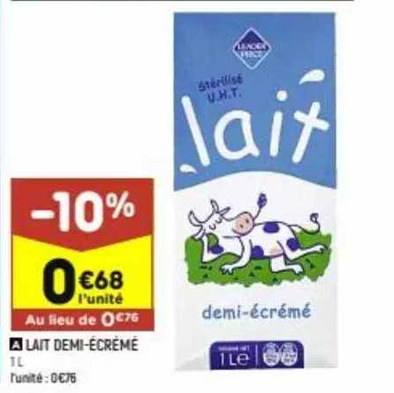 lait demi-écrémé