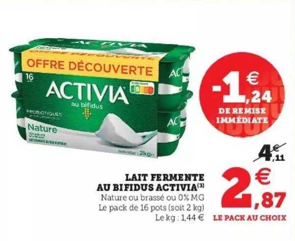 Lait Fermenté Au Bifidus Activia