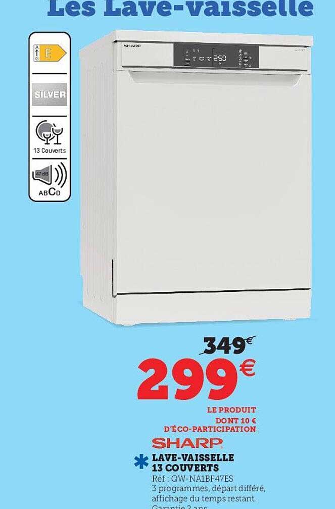 lave-vaisselle 13 couverts sharp