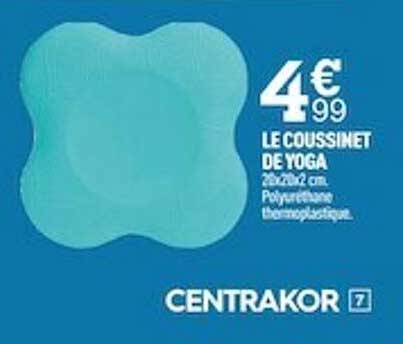 le coussinet de yoga centrakor
