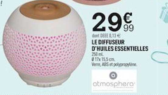 le diffuseur d'huile essentielles atmosphera