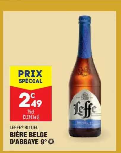 leffe rituel bière belge d'abbaye 9°