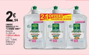 liquide vaisselle l'arbre vert