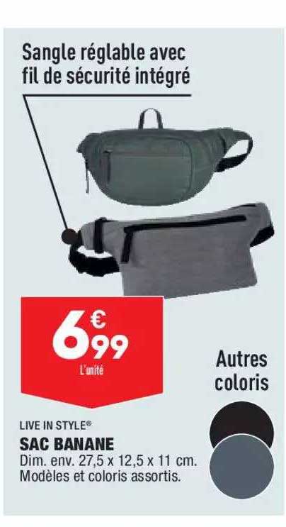 live in style sac banane